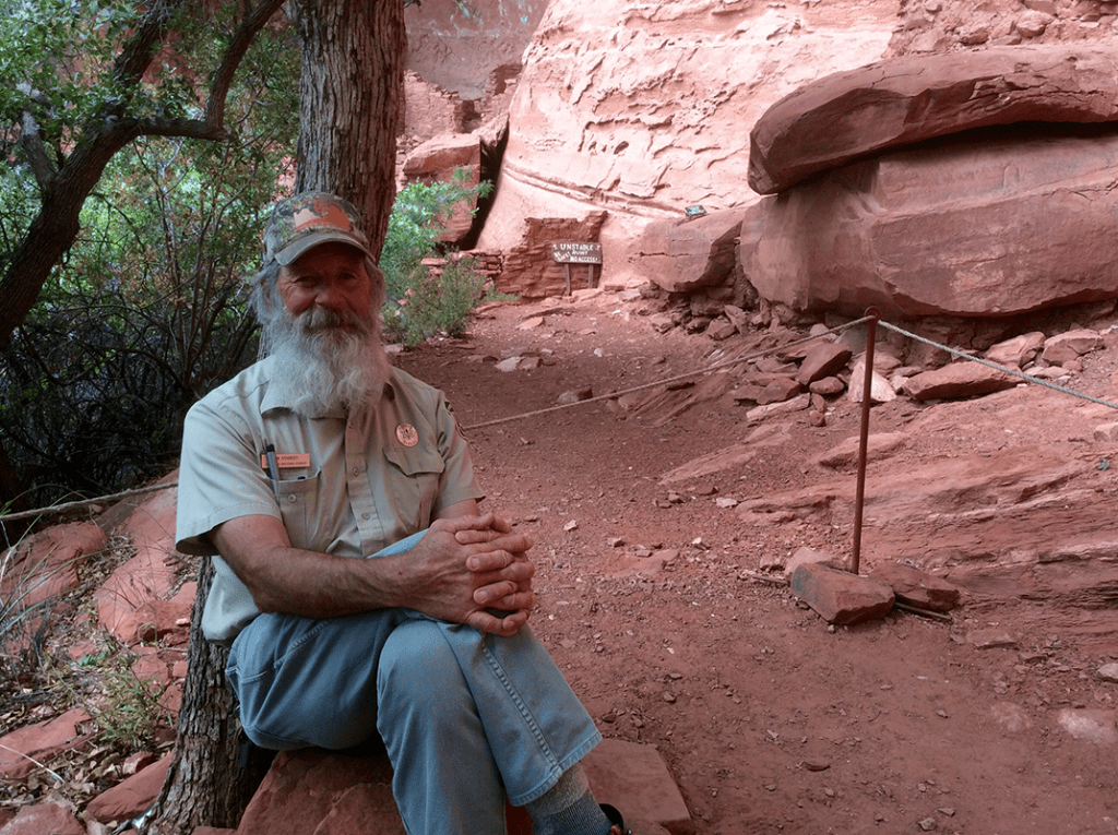 Ranger at Palatki Heritage Site in Sedona Arizona